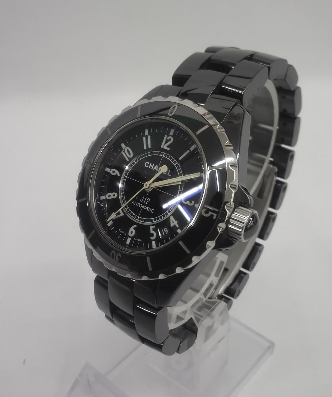 CHANEL J12 H0685 Black Ceramic 38mm Automatic Mens Watch Auth Japan