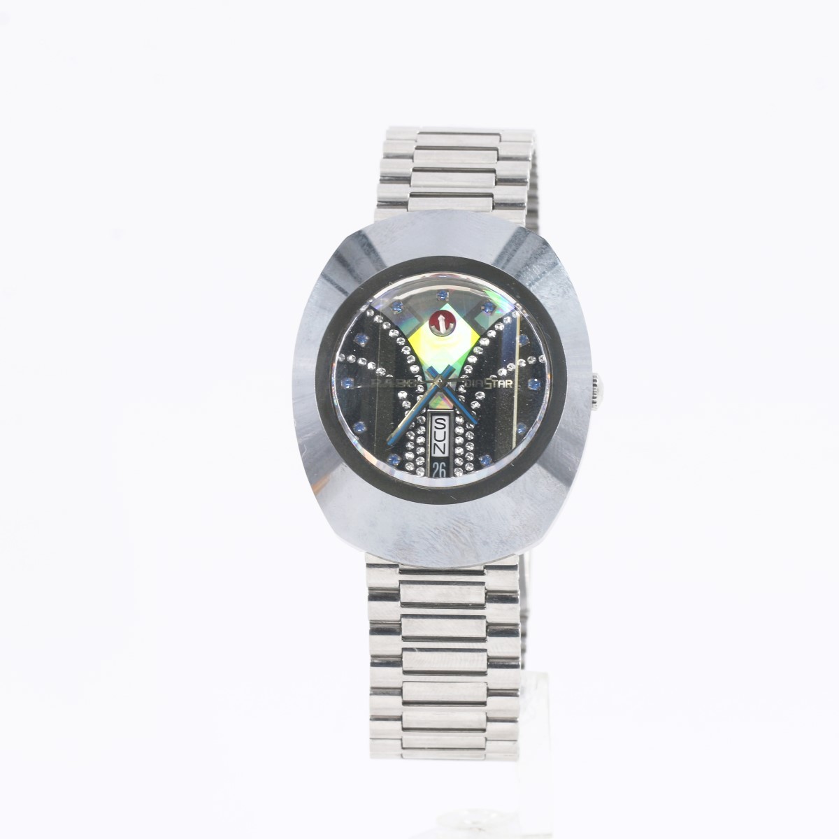 RADO DiaStar Black Dial Day Date Stainless Steel Automatic Men Watch (FPP011164)