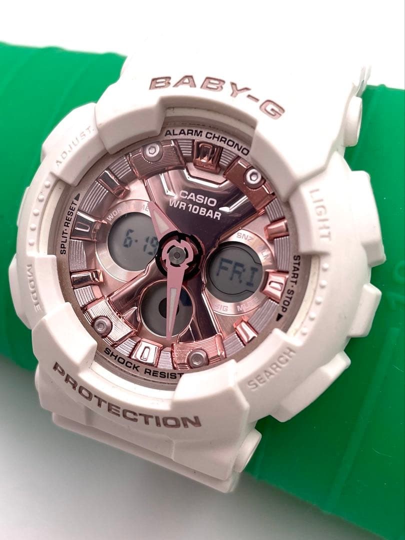 Working Item CASIO Baby G BA 130 White Pink