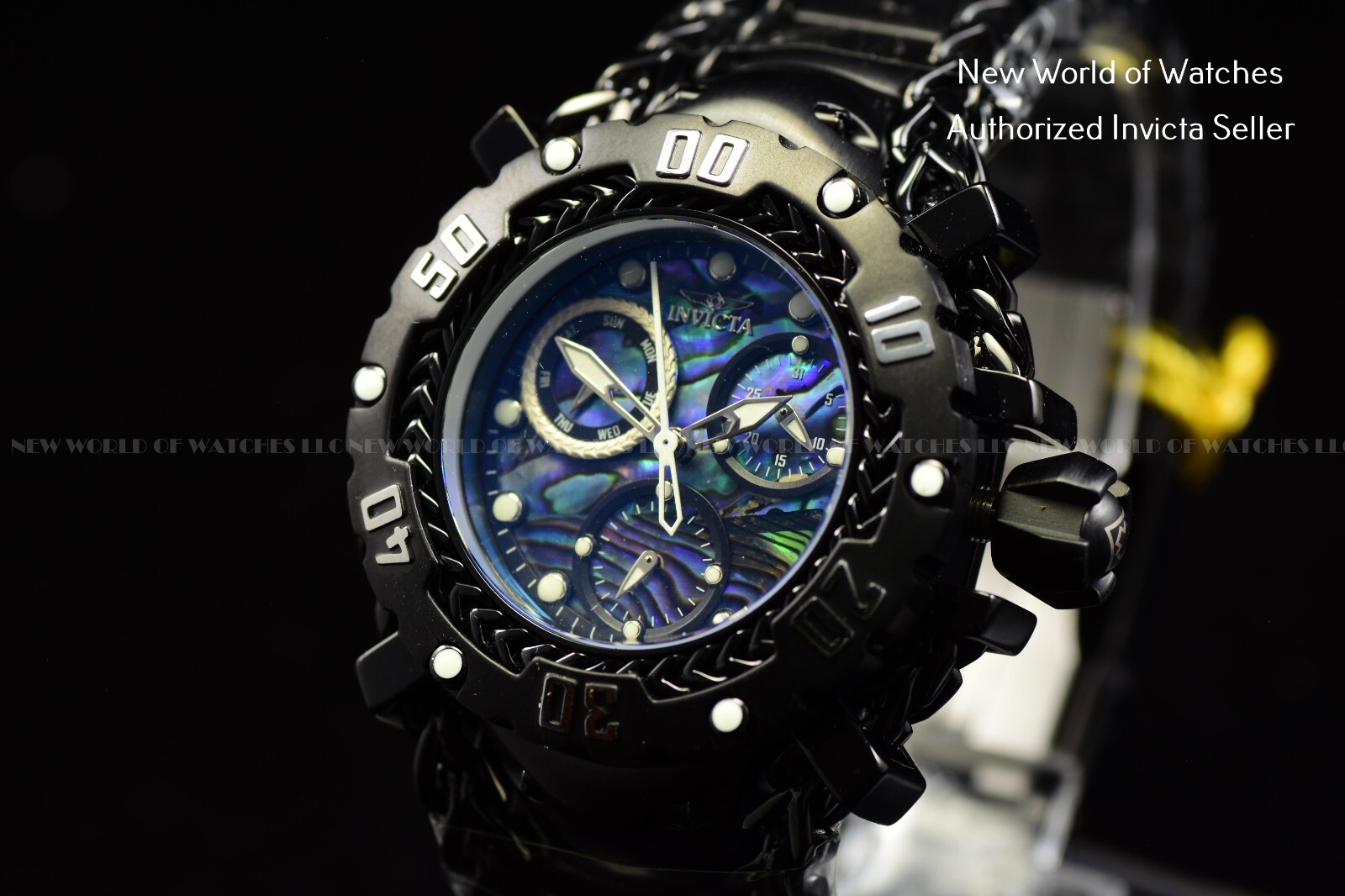 Invicta Women’s Gladiator Abulone Dial Flame Fusion 200mm Stainless Steel Watch