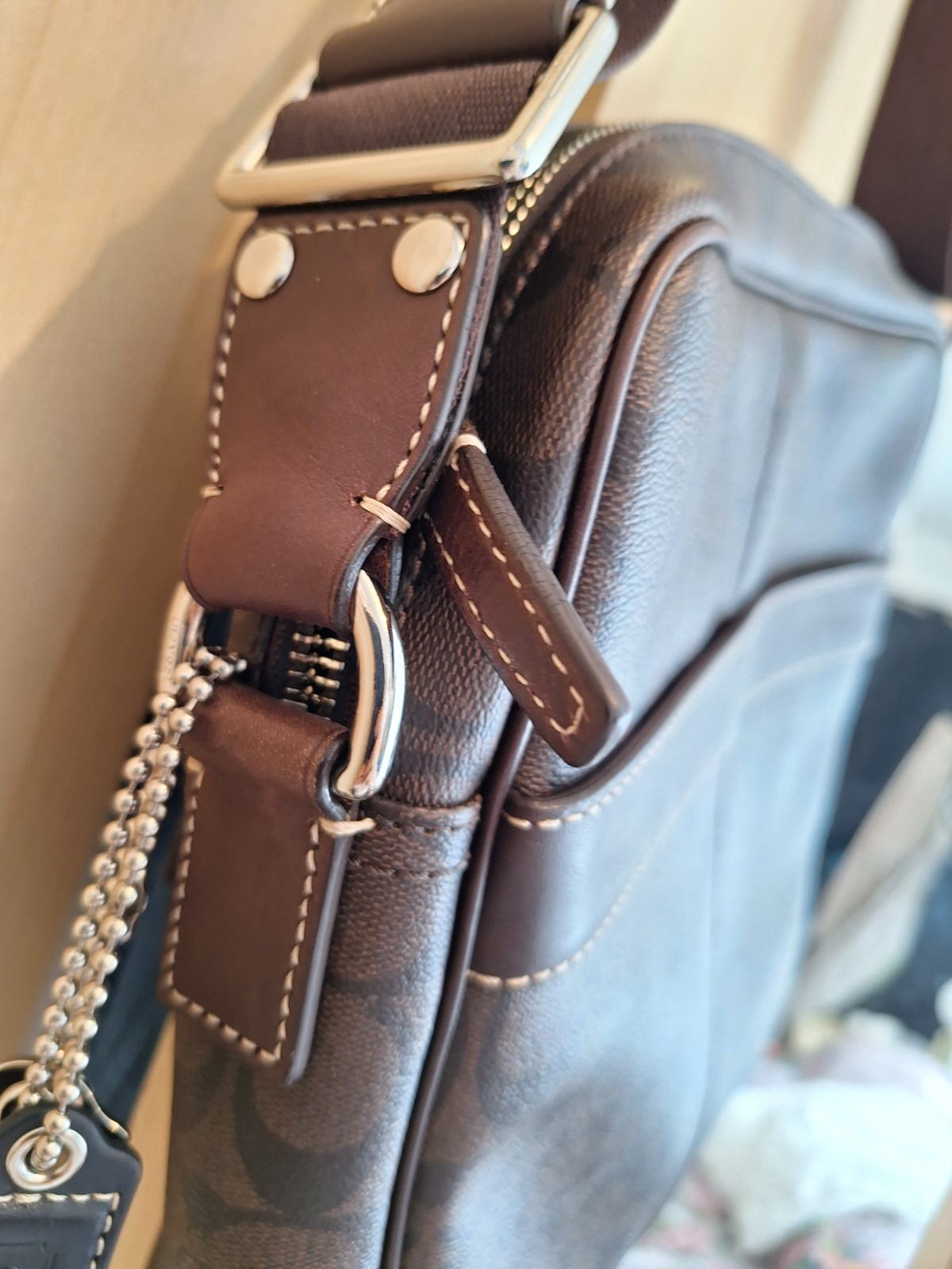 MENS COACH HERITAGE FLIGHT BAG NEW CONDITION