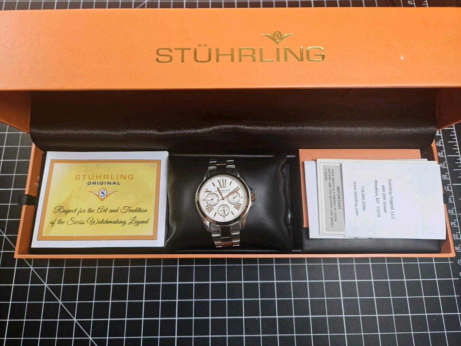 Stuhling Dynamo 494 GMT Quartz 37mm Classic
