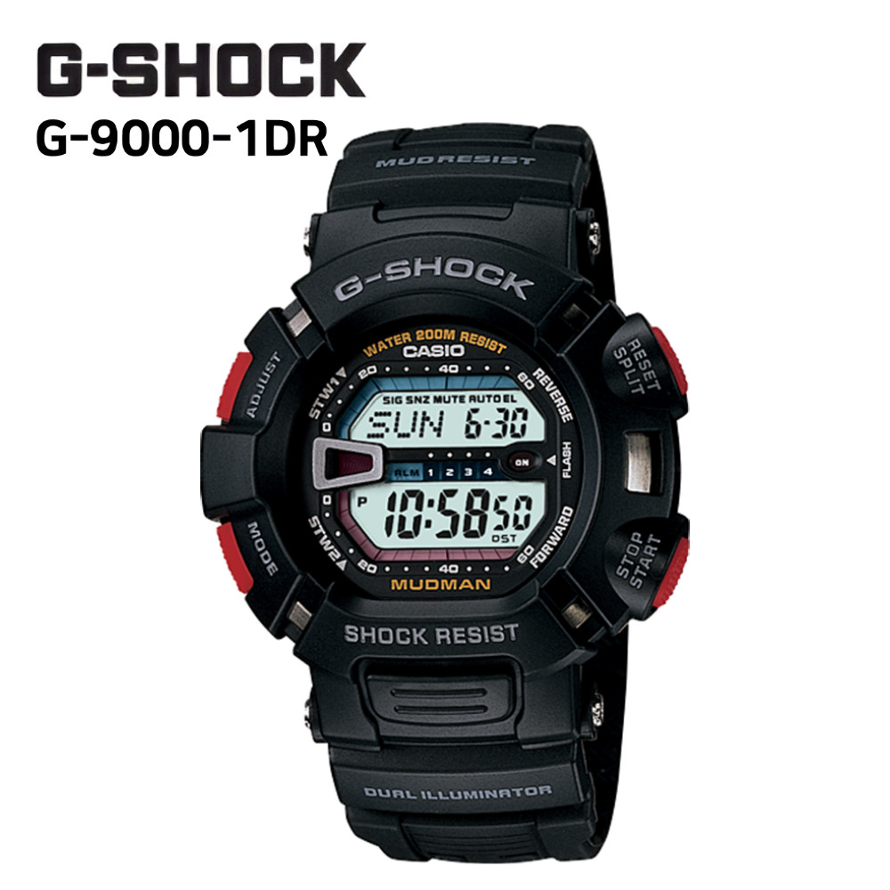 NEW CASIO G-SHOCK G-9000-1DR Men’s Watch Mudman Digital Shock Resistant Genuine