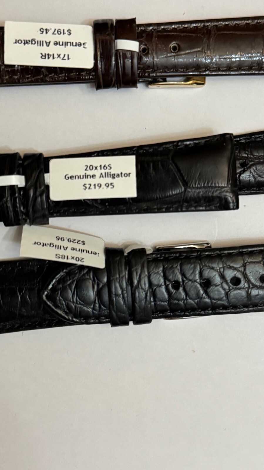 LOUISIANA FARM Padded Alligator Watch Strap Genuine Alligator Leather Fits Rolex