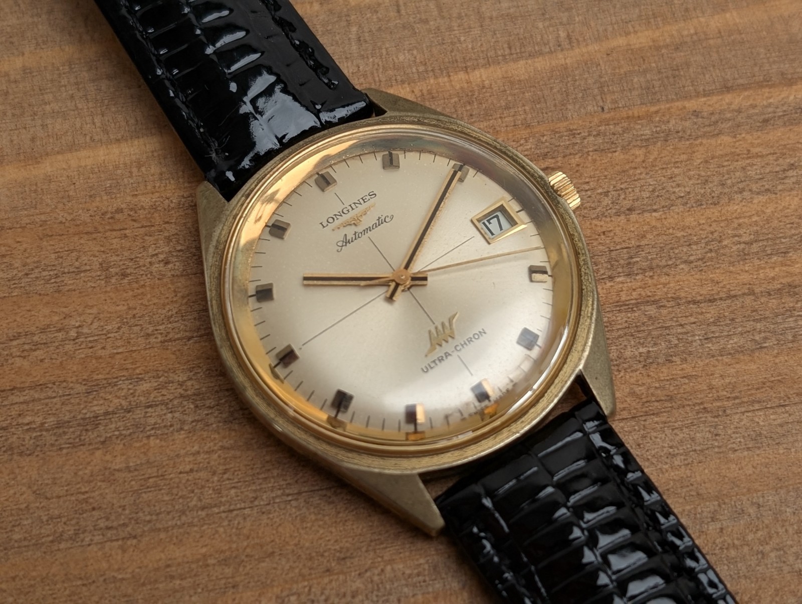 Longines Ultra-chron Cal.431 Automatic Gold Date Men’s Watch Vintage 37mm