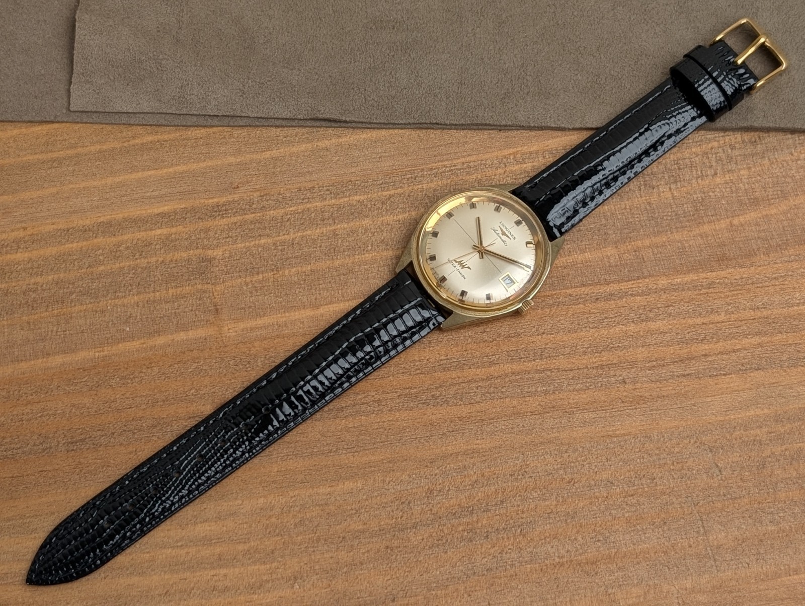 Longines Ultra-chron Cal.431 Automatic Gold Date Men’s Watch Vintage 37mm