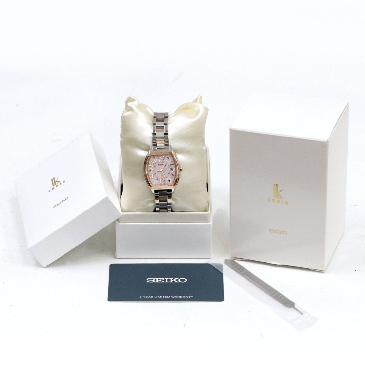 Seiko Lukia SSVW214 1B32-0BE0 Watch Radio-Controlled Solar Quartz Women
