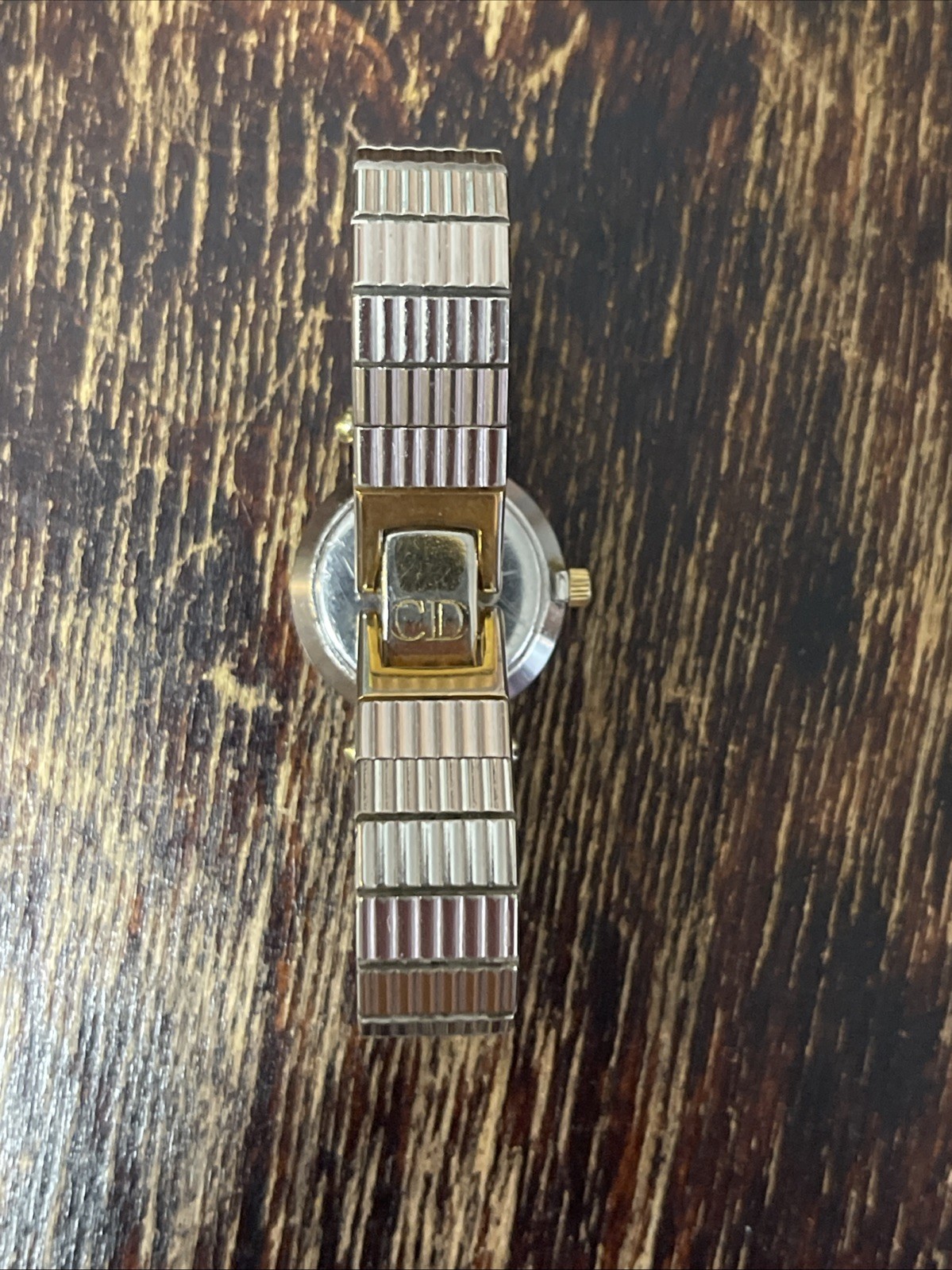 Christian Dior Vintage Two Tone Ladies Swiss Made Blue Starry Night Dial