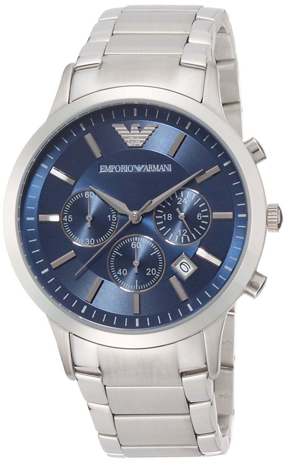 ARMANI Emporio Armani AR2448 Blue Steel Stainless Men’s Watch New in Box