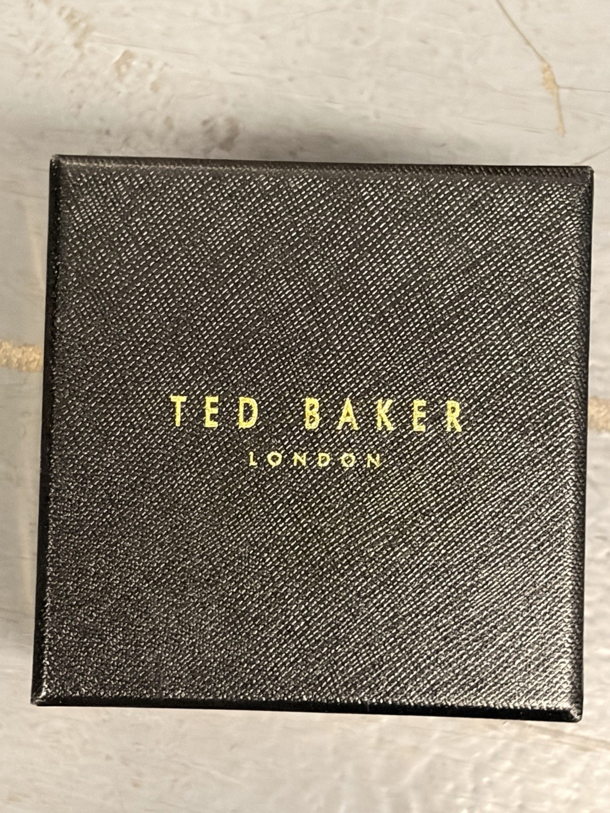 Ted Baker London Men’s Watch Silver Mesh White Dial Orange Hands – Needs Battery