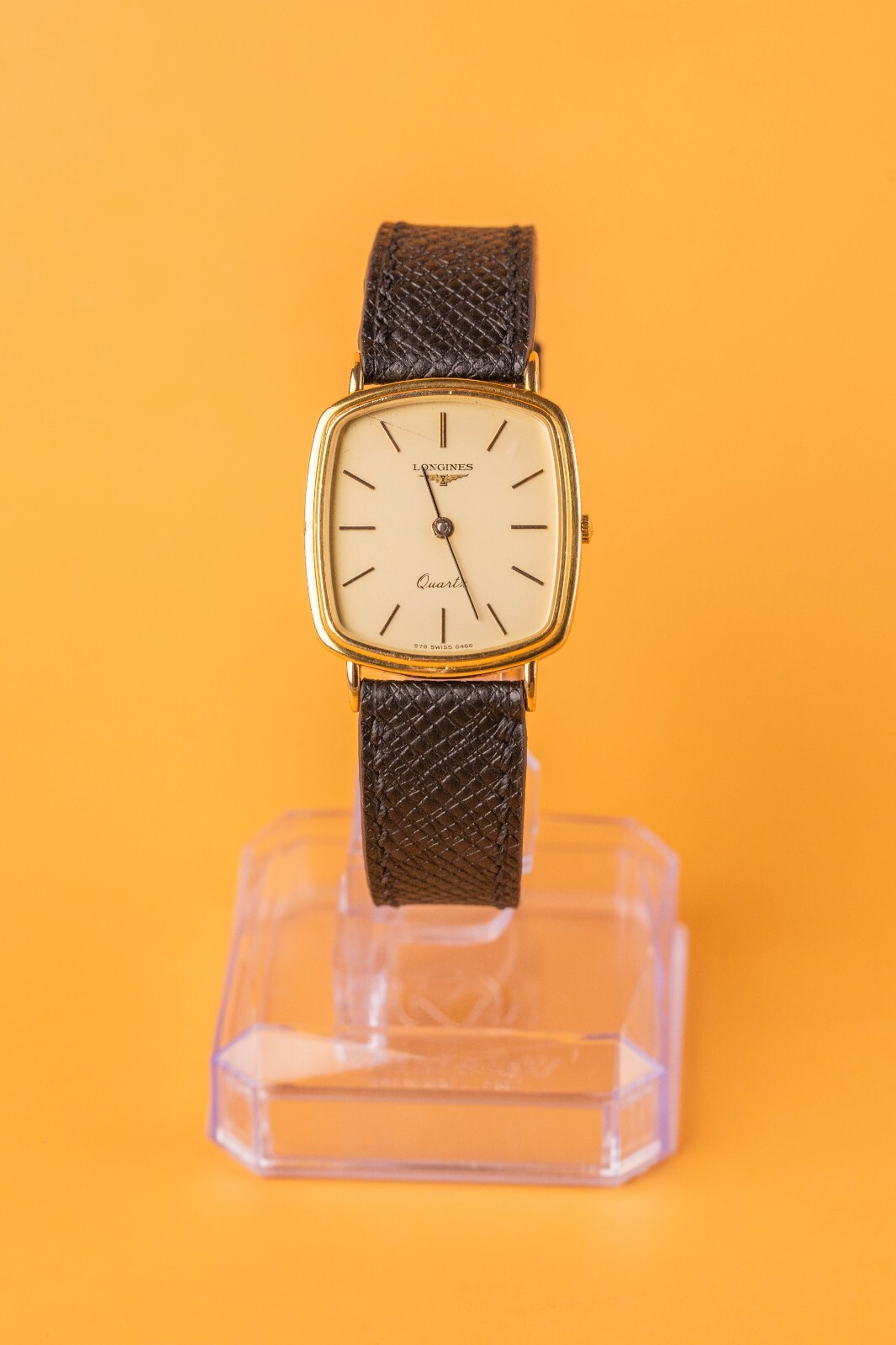 Longines Ref 978-6466 Gold Fill Case 27x35mm Super Slim Mens Quartz Watch
