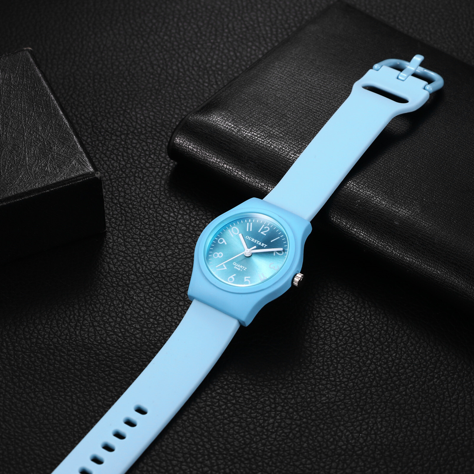 Women Girls Casual Jelly Silicone Band Students Sport Analog Quartz Wrist Watch
