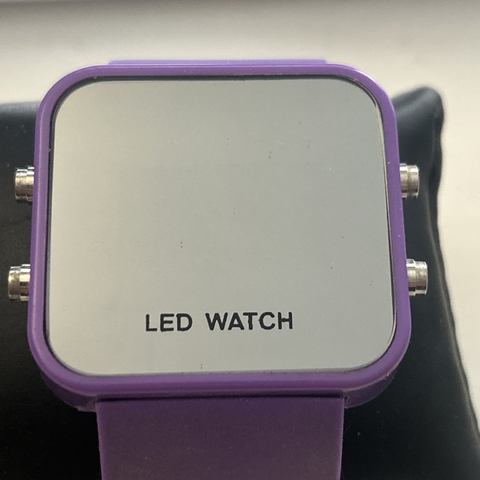 Mirror Face LED Watch NEW BATTERY