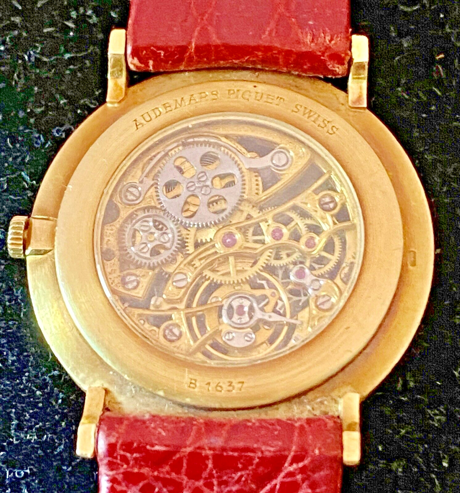 Fine Vintage Audemars Piguet ‘Skeletonized’ 18k gold & Diamond wristwatch