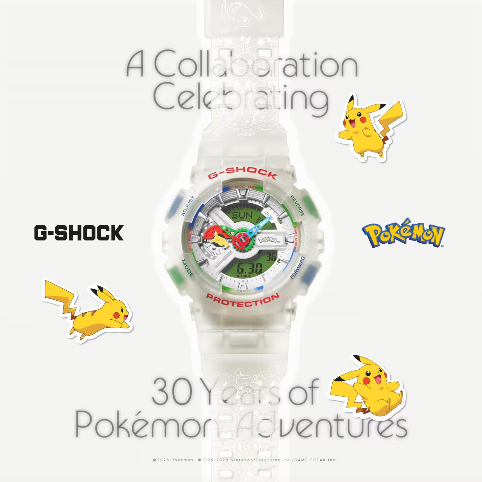 CASIO Pokémon x G-SHOCK GA-110PKM-7AJR Pokémon Collaboration Model PRE-SALE