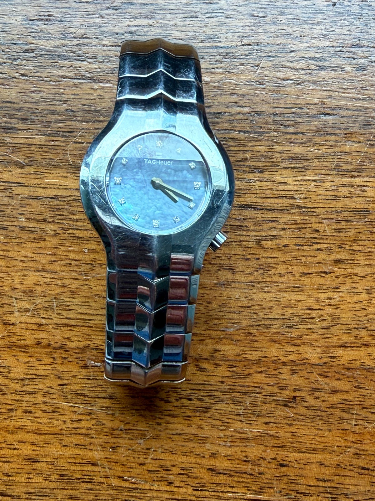 Tag Heuer WP131C.QK1080 Womens Alter Ego Series Watch Blue Pearl Diamonds Silver