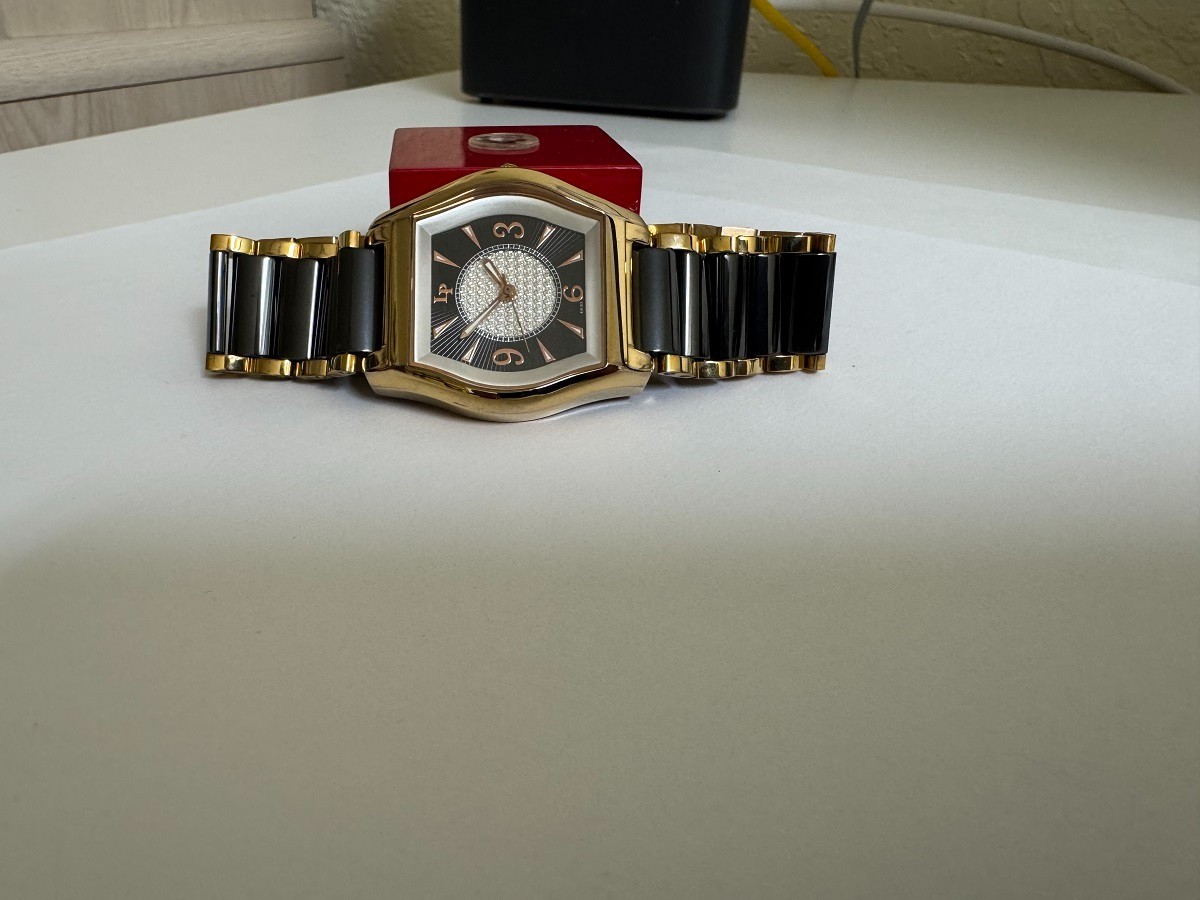 Lucien Piccard UNISEX 28122GBK S.S. Yellow gold tone & Black Black Ceramic