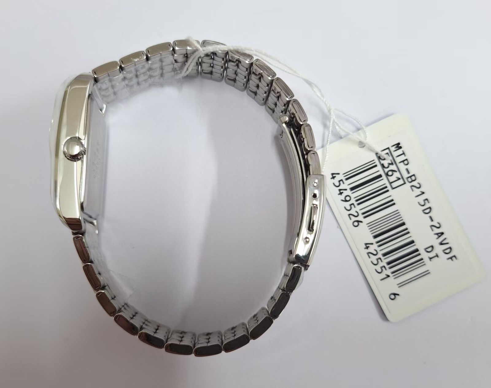 CASIO MTP-B215D-2A Blue Dial Analog Stainless Steel Band Men Watch MTPB215D