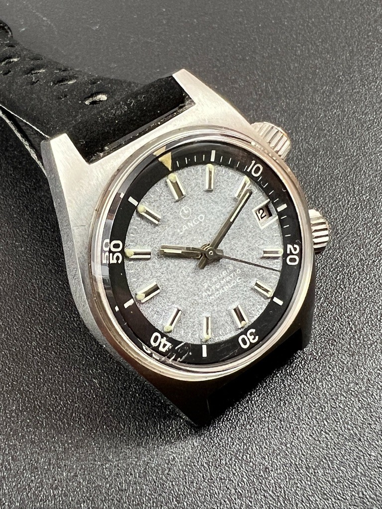 Lanco Mini Diver (or Super Compressor) 20 ATM Watch – Vintage 1960s Watch