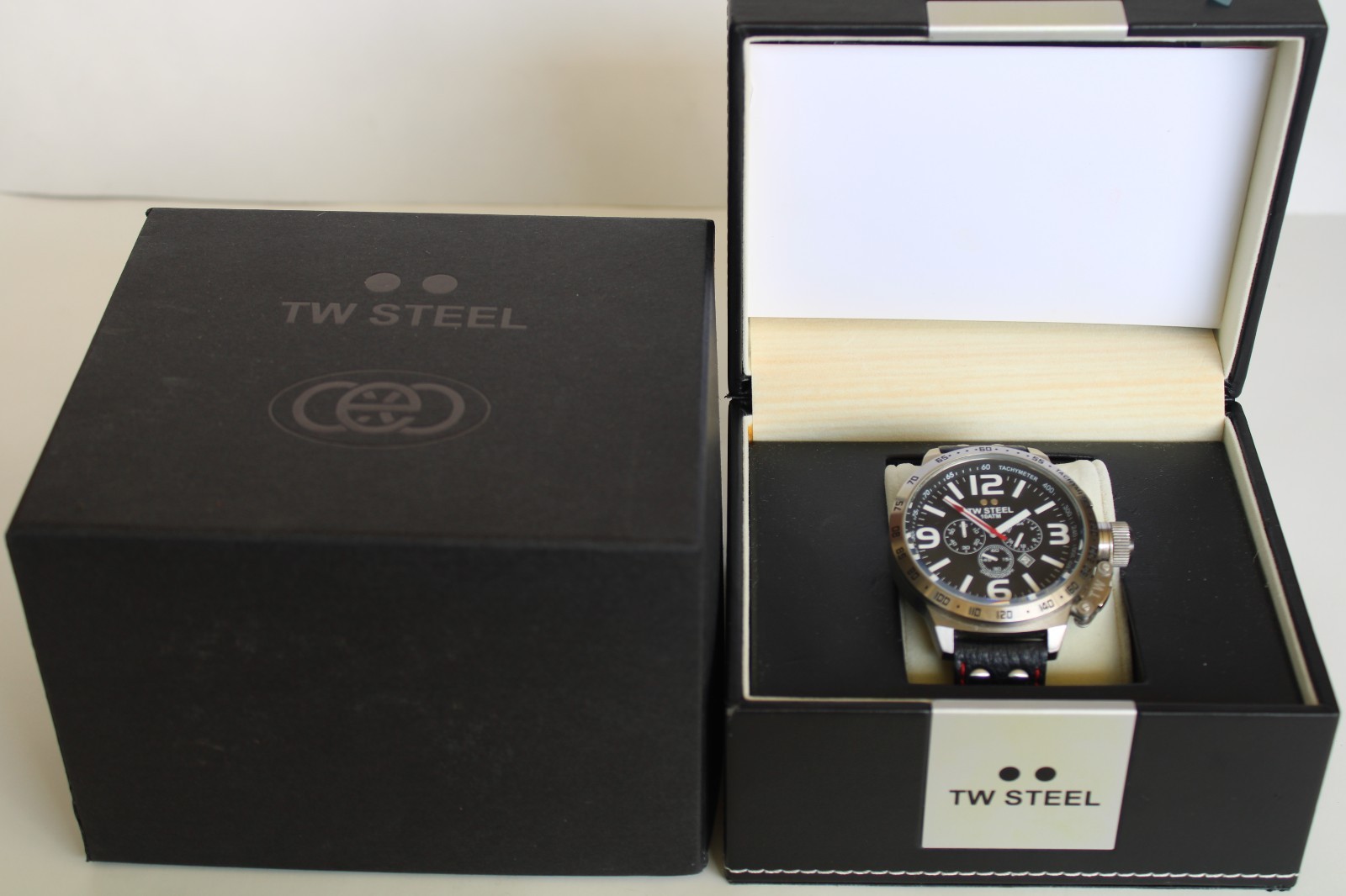 TW Steel Canteen Chronograph Men’s Wristwatch, TW11, w/ Box & Papers (NM)