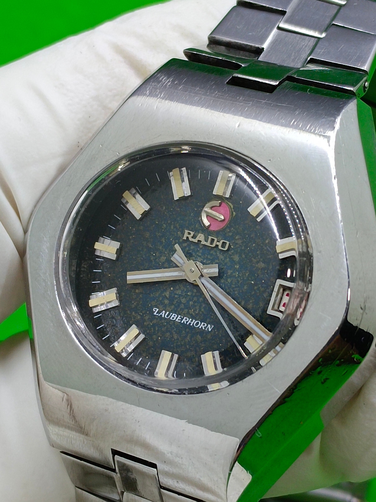RADO LAUBERHORN watch LR 2824 Automatic 25 Jewels 633.9723.4 Date Indicator