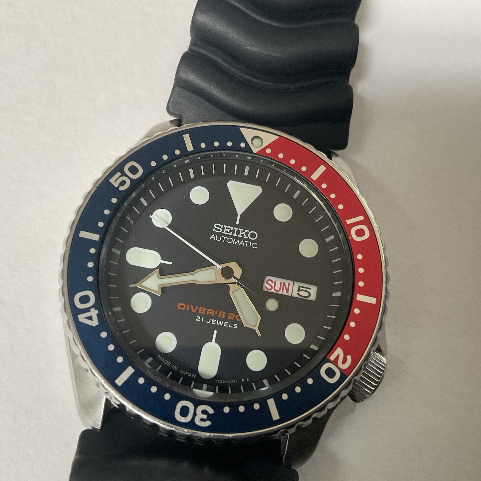 Seiko SKX009J Made in Japan Automatic Diver Box Tags Z22 Strap & Seiko Bracelet