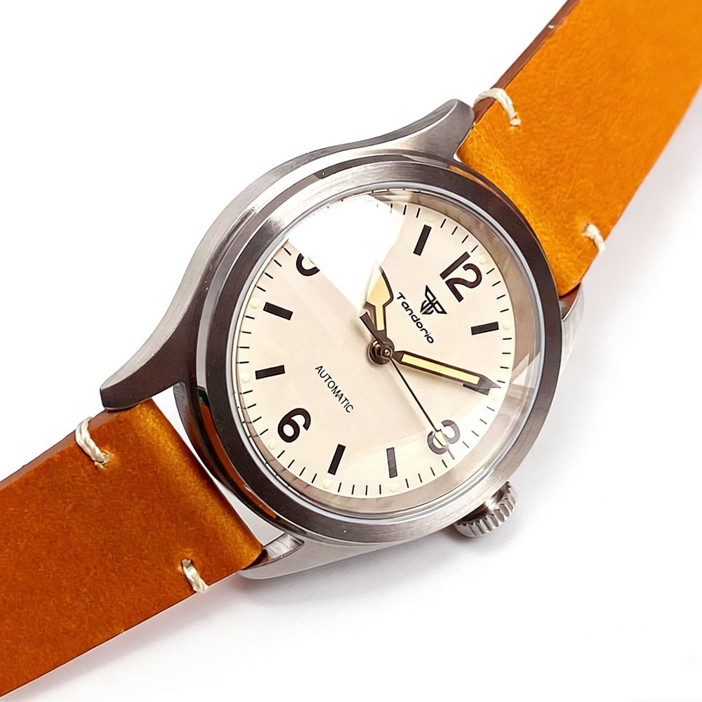 38mm Vintage Pilot Field Automatic NH35 Asia2824 Men Lume Watch Sapphire 10ATM