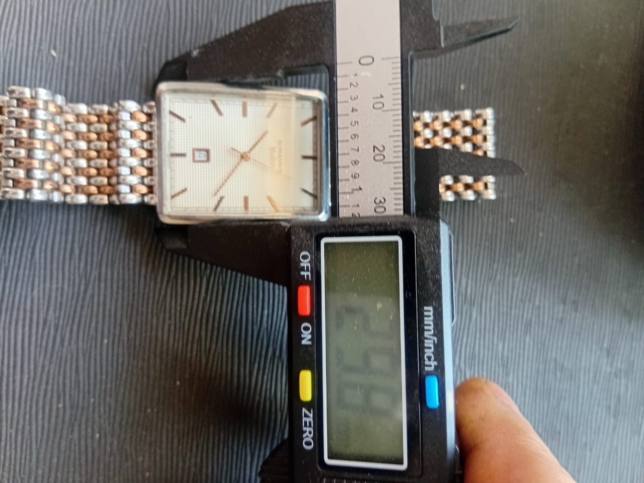 Romanson Modish Sapphire Crystal Swiss Movt. Men Watch