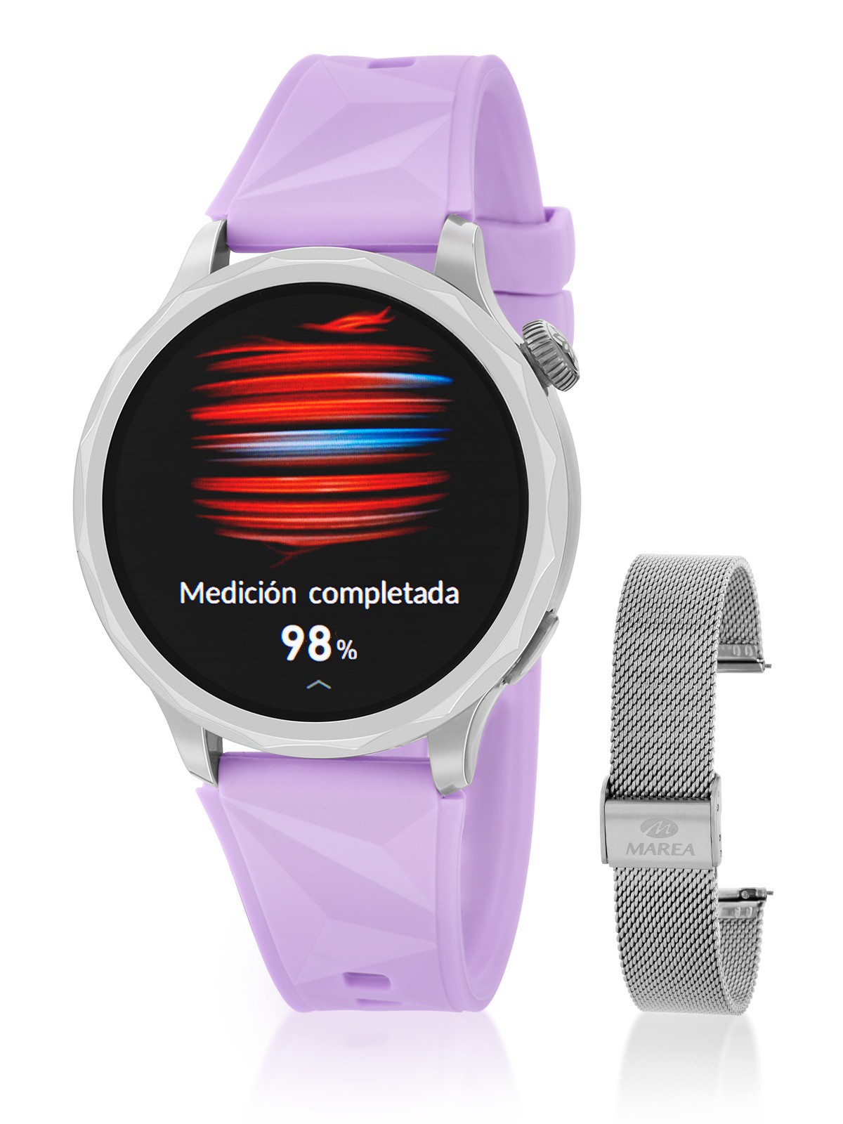 MAREA B58017/3 Light Purple Smartwatch – IP67, Bluetooth, Calls & Sa Monitor