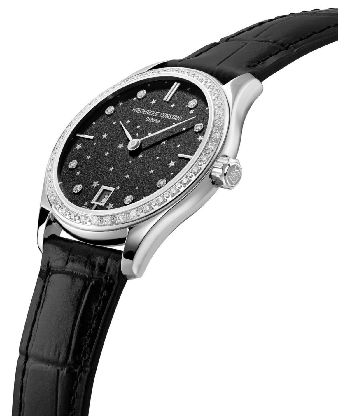 Frederique Constant Women’s Classic Date Quartz Black Watch 36 MM FC-220BSD3BD6