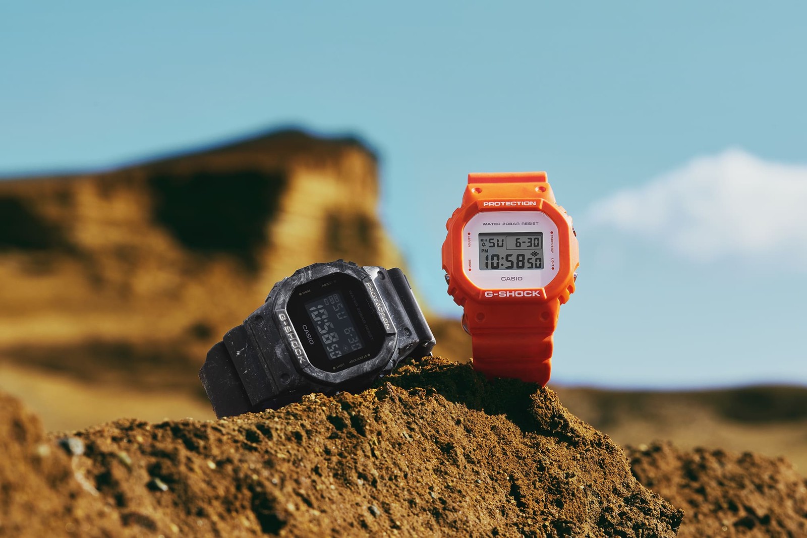CASIO G-SHOCK DW-5600WS-4JF Ocean wave Square Orange Watch Men’s