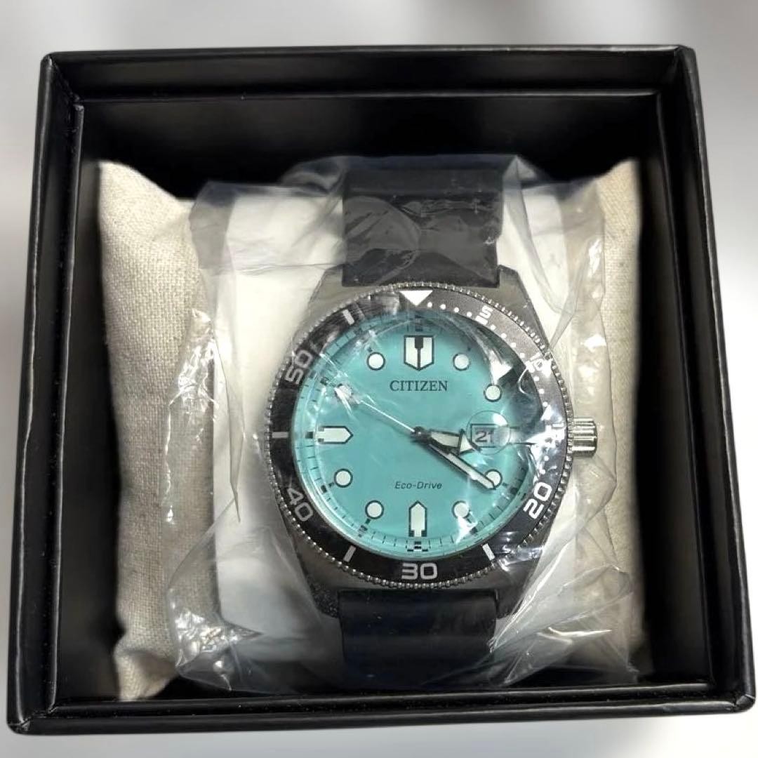 CITIZEN wristwatch AW1760 14X turquoise blue