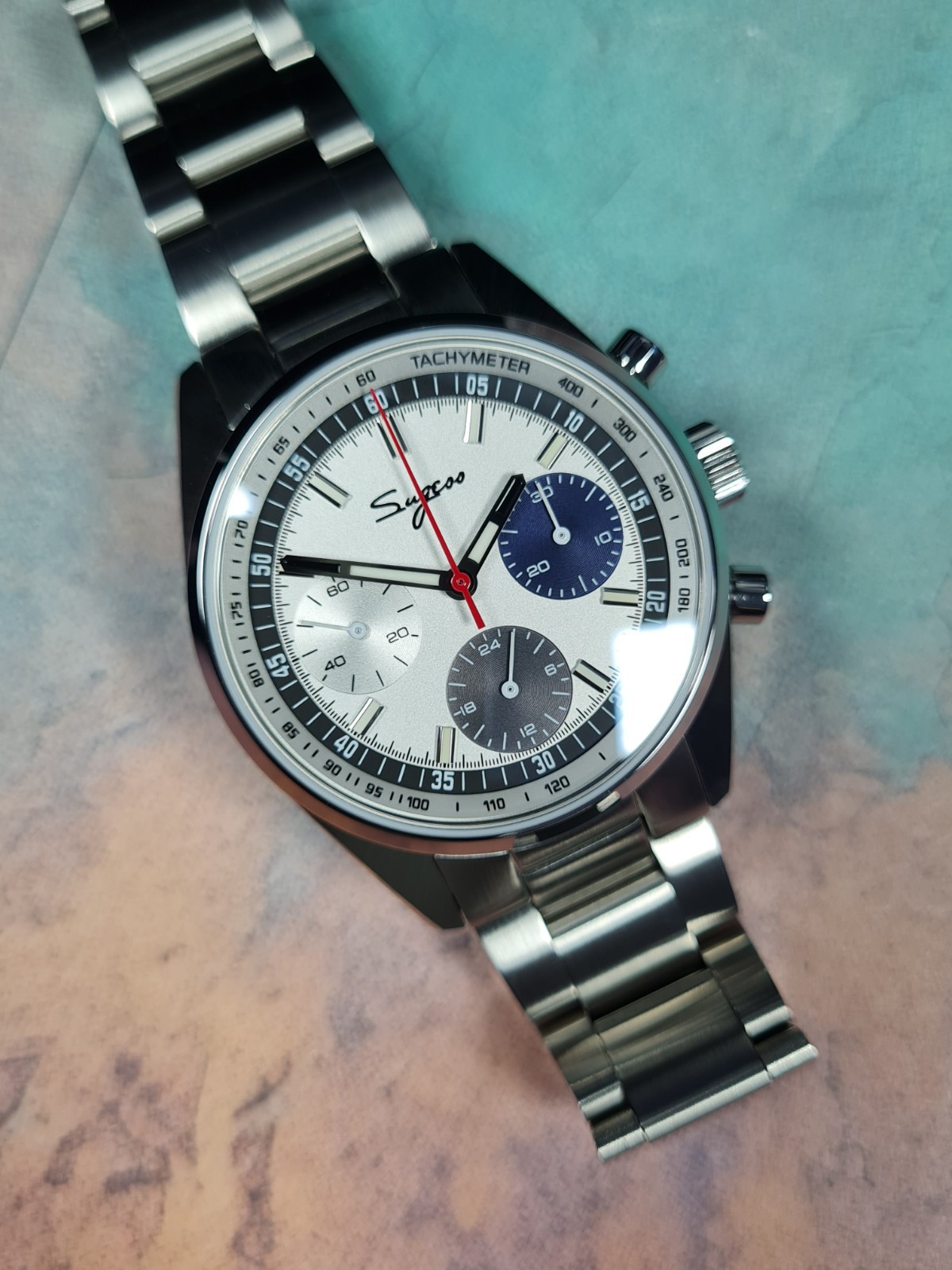 Sugess S465 ST1901 hand-winding chronograph mens watch – Used