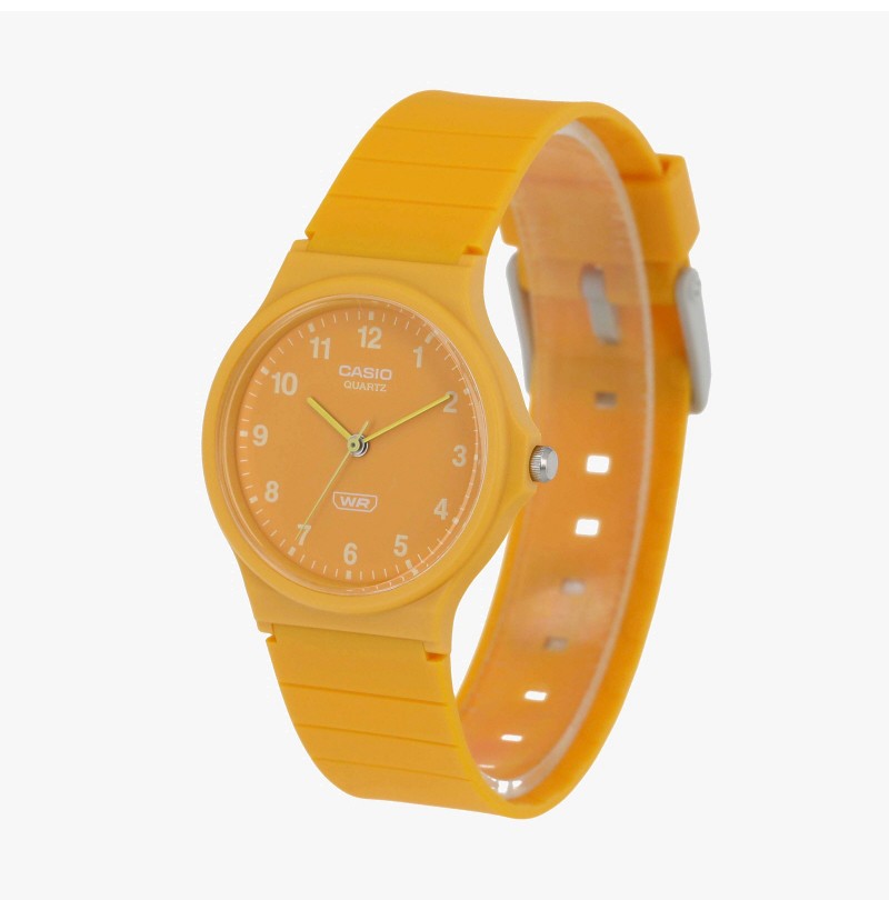 CASIO Analog Watch MQ-24B-9BDF 38.8mm Yellow Resin