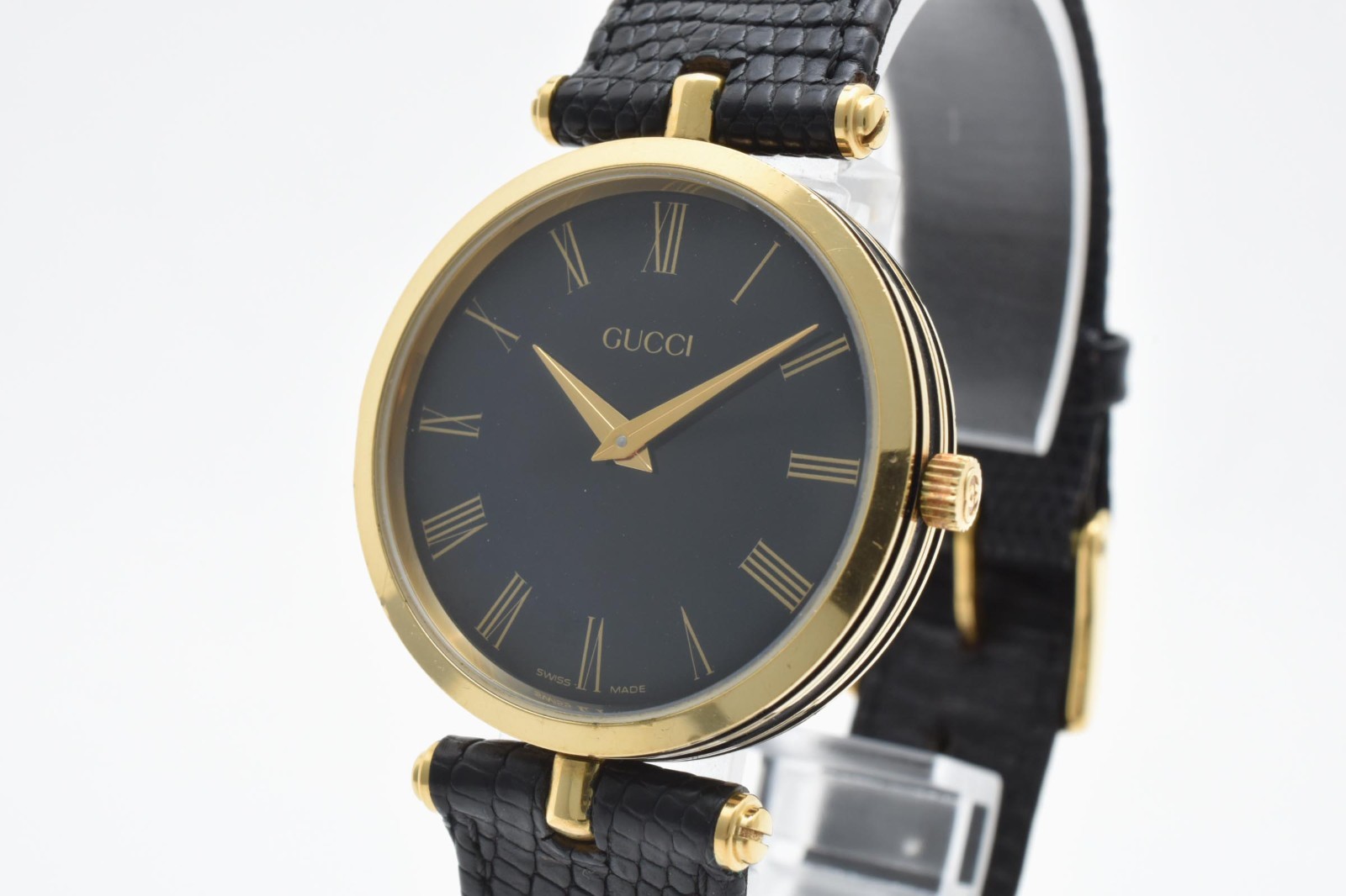 [Near MINT] GUCCI 2000M 30mm Black Dial Gold Quartz Men’s Watch JAPAN #14