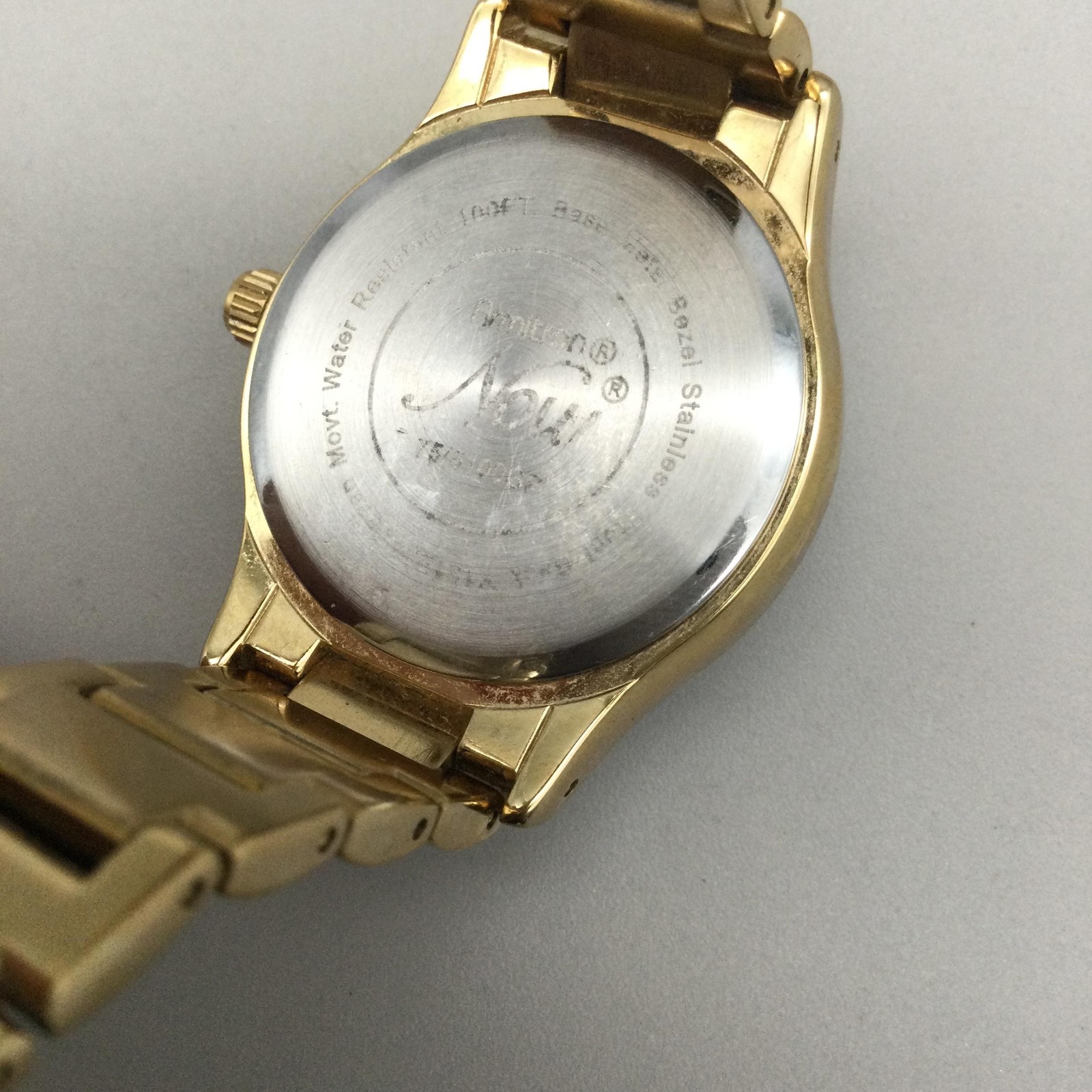 Armitron Now Womens Watch 32mm Blue Gold Tone Crystals New Battery 6.75″
