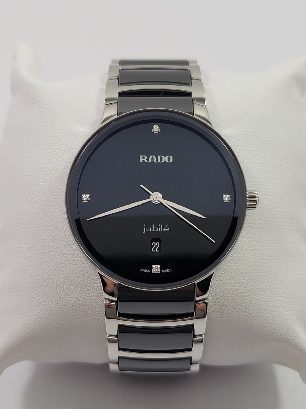 Rado Centrix Quartz Diamond Two Tone Ceramic Stainless Men’s Watch R30021712