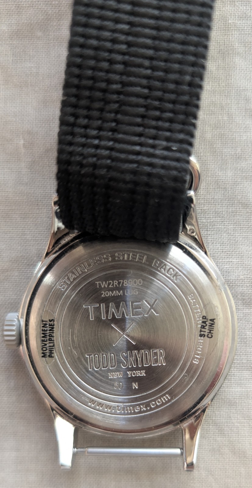 Timex x Todd Snyder Nylon Strap Quartz Men’s Watch TW2R78900