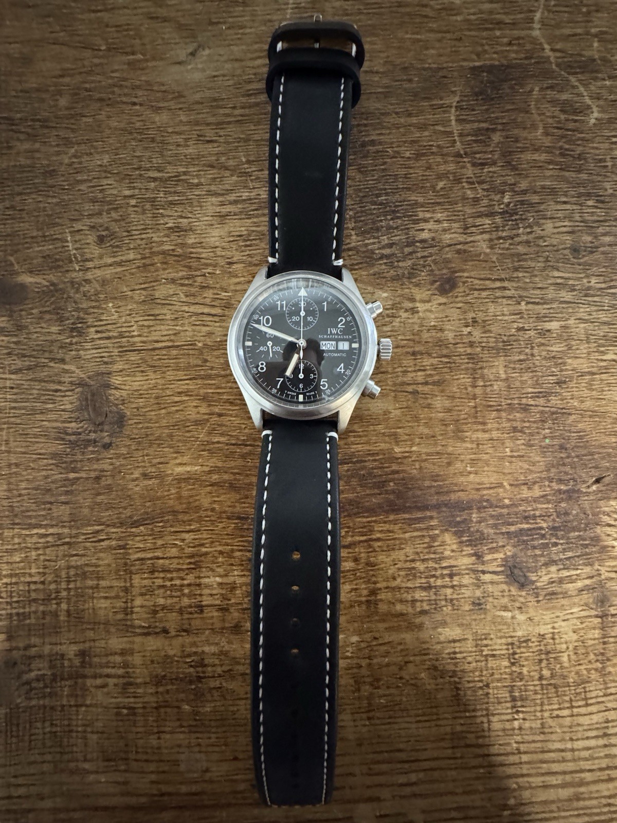 IWC Pilot’s Watch Flieger Chronograph Day Date IW3706 Automatic Wristwatch