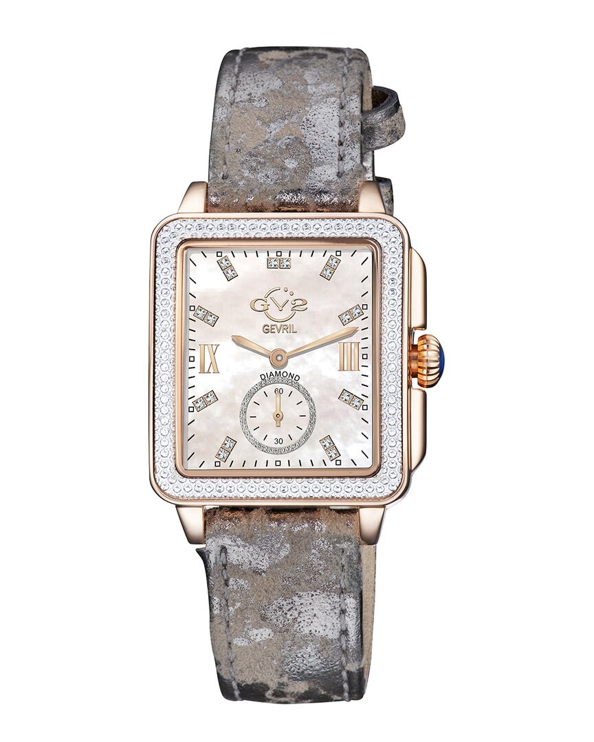 Gv2 Bari Women’s Swiss Diamond Watch Women’s Green