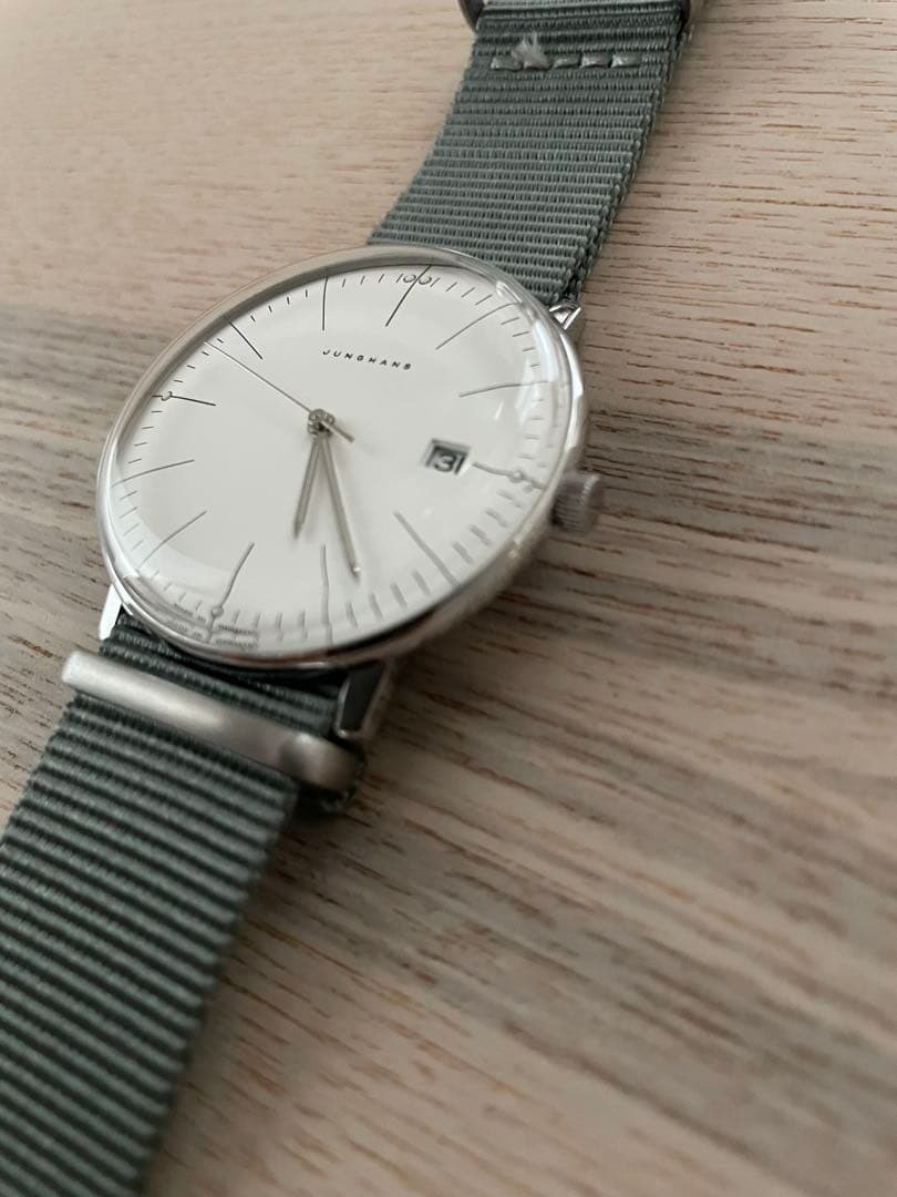 Junghans Max Bill Edition 2017 Manual Wind Watch Replaced Crystal Excellent