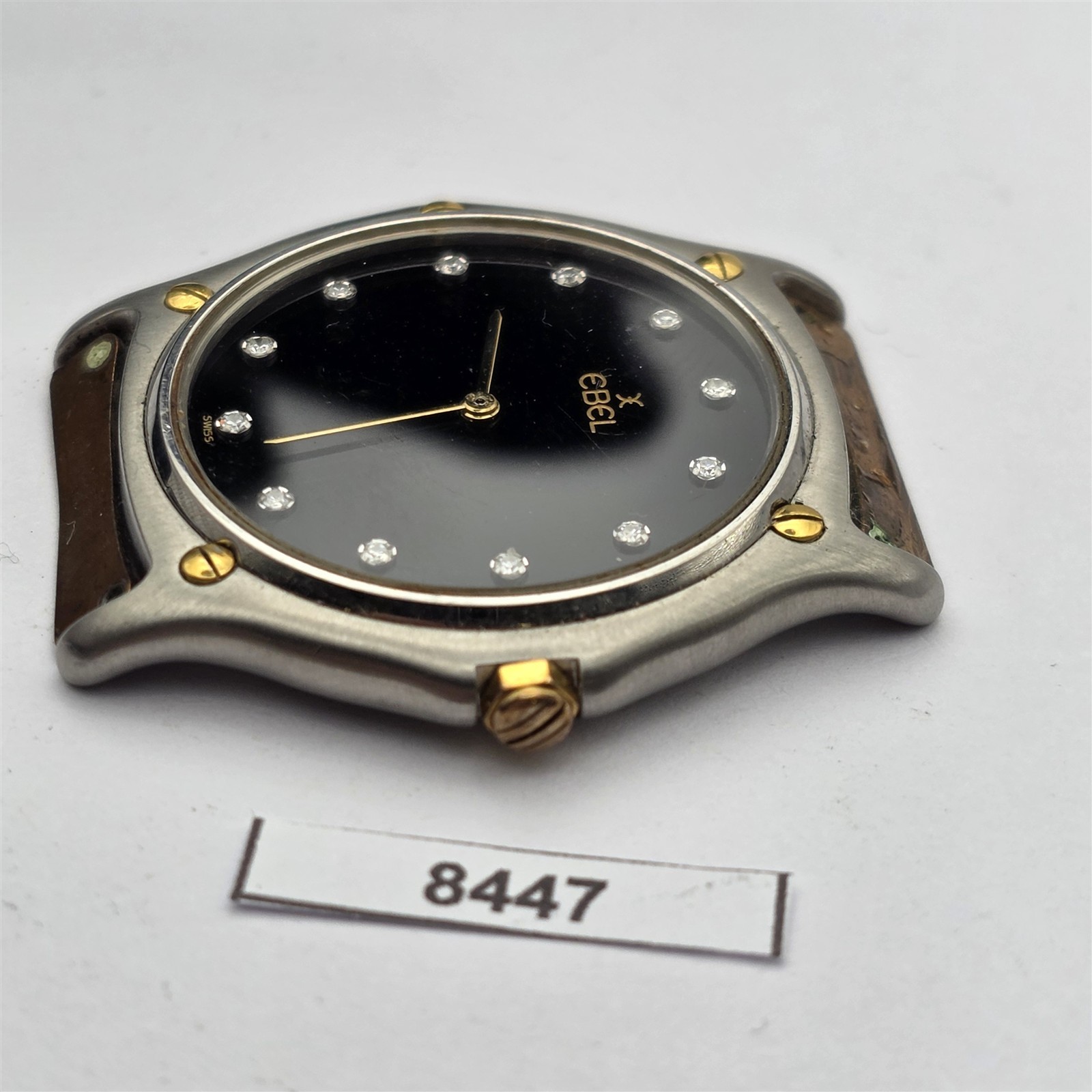 PROJECT TO FIX EBEL 18K GOLD SS DIAMOND 1911 CLASSIC QUARTZ MENS WATCH 8447