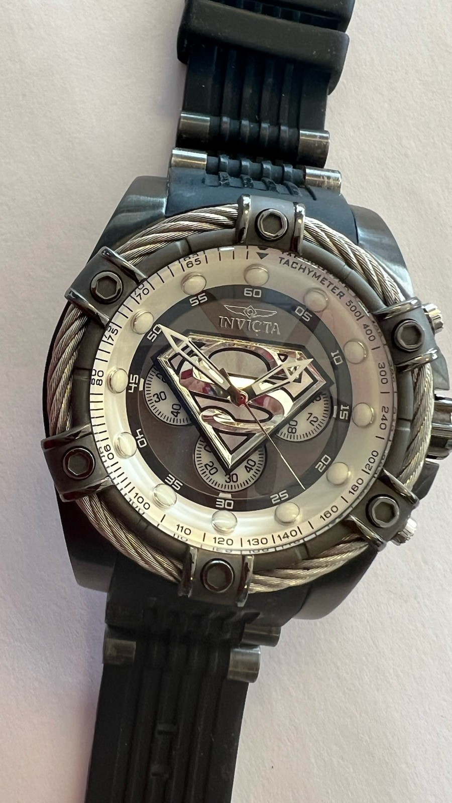 Invicta DC Comics Superman Men’s Watch Model 33189 52mm Quartz Chronograph