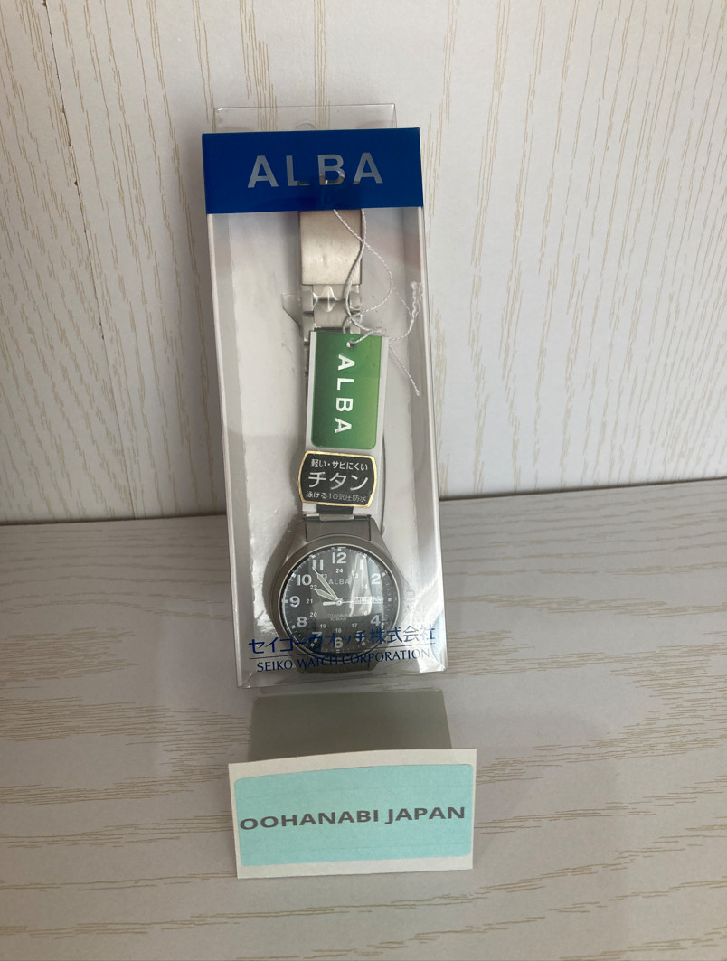 SEIKO Watch ALBA AQPJ402 Quartz Titanium Sporty Waterproof (10 ATM) Lumibrite