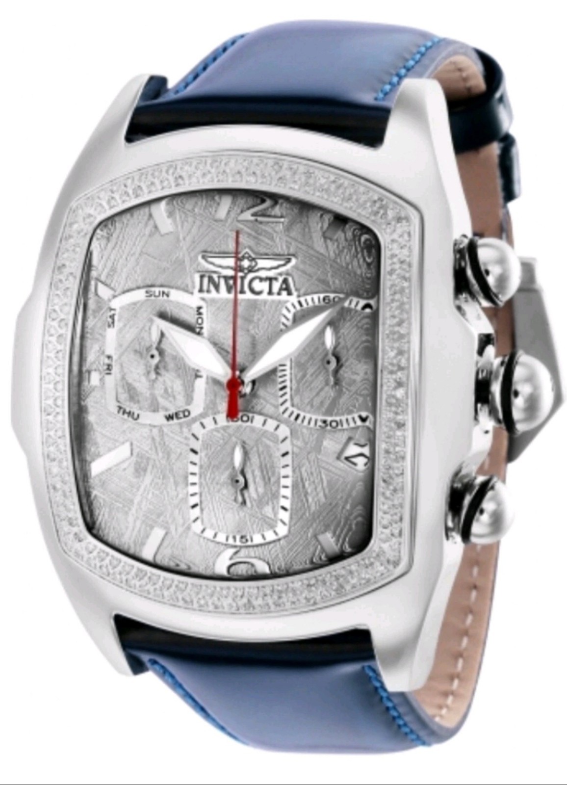 Invicta 46.7mm Lupah Meterorite Dial with Diamond Bezel Men’s Watch