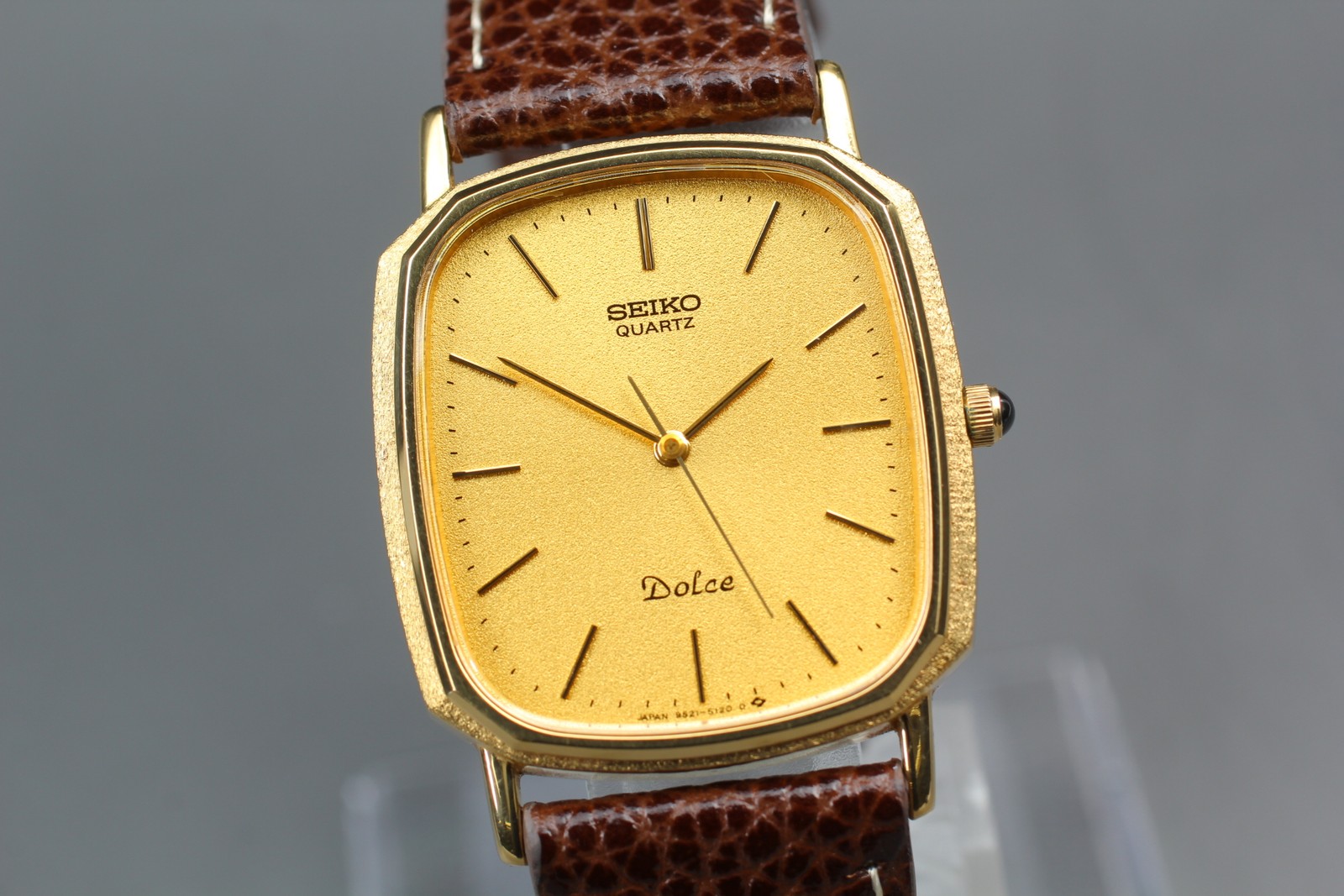 Vintage 1984 [N MINT] SEIKO Dolce 9521-5120 SGP30 28mm Tank Quartz Men’s Watch