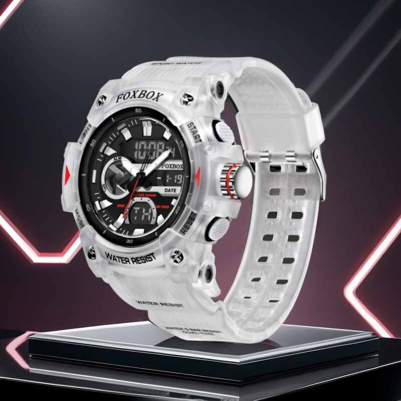 Mens Military Digital Luminous Date Chronograph 5ATM Waterproof Sport Wristwatch