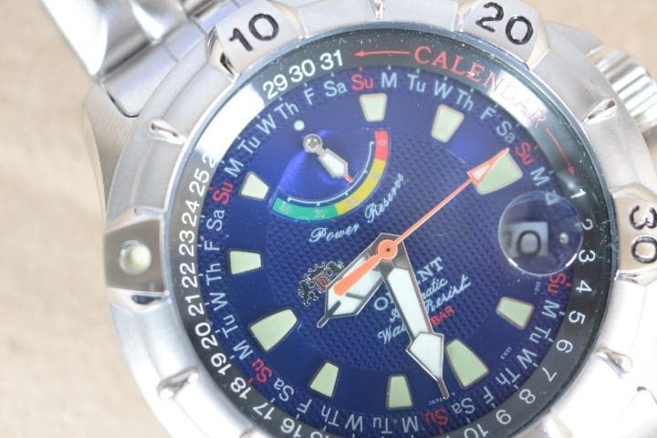 ORIENT M Force Power Reserve Automatic Watch Case 1.61in Wrist 8.66in