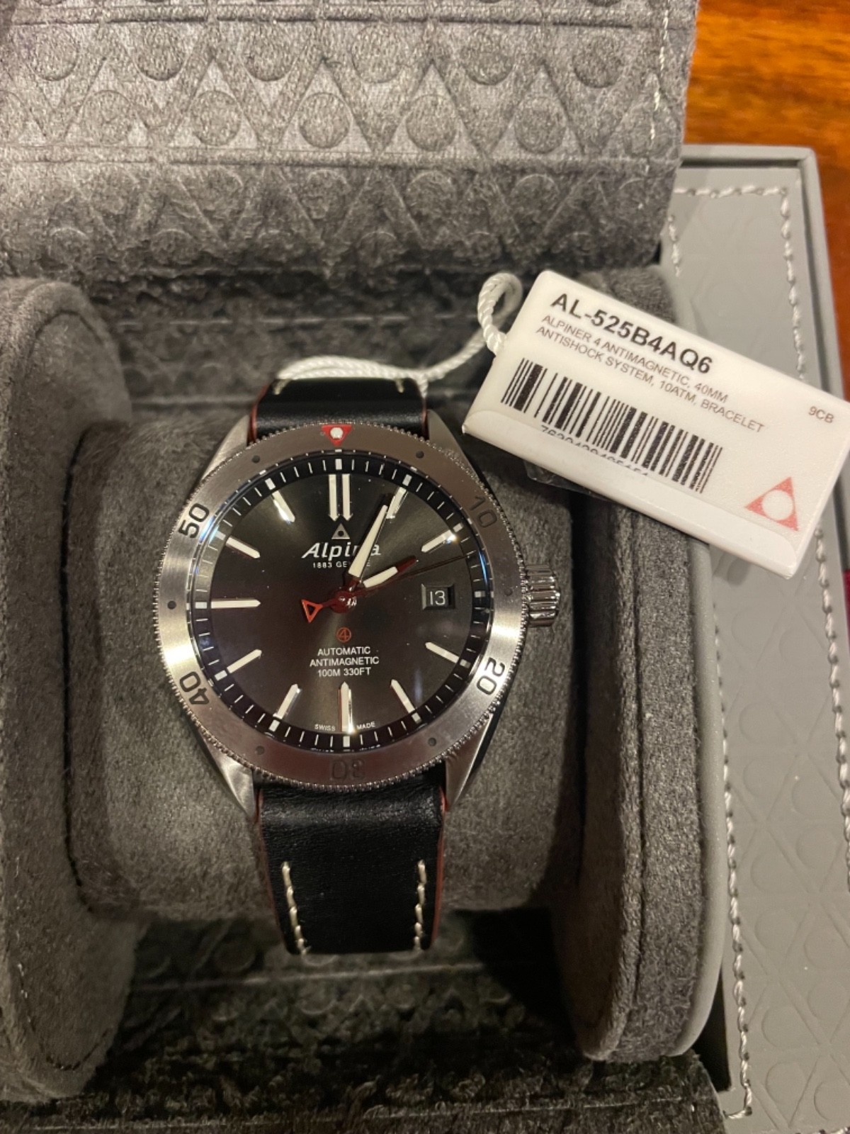 Alpina Alpiner 4 Automatic Black Dial 40mm Men’s Watch New with tags