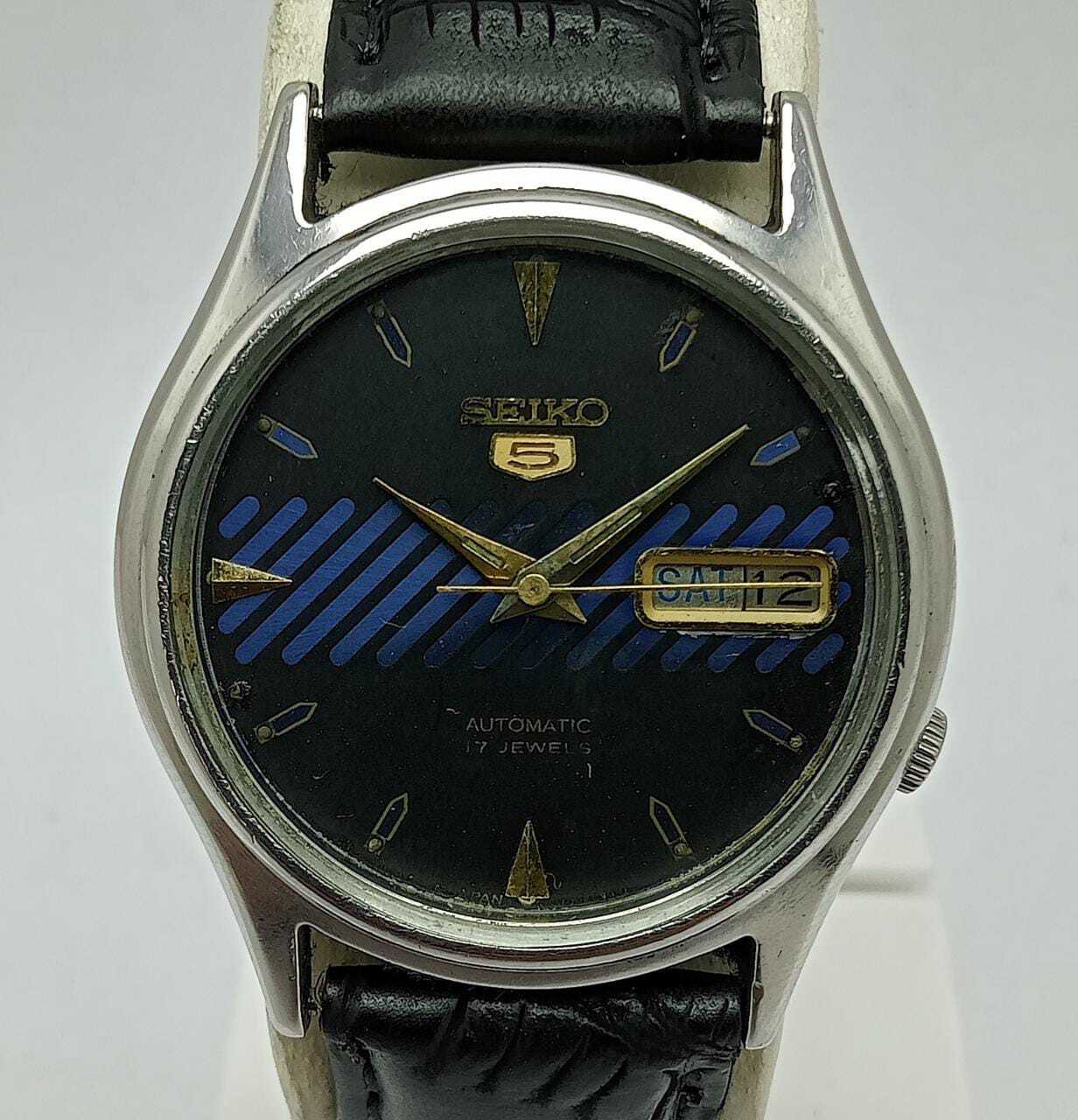 Seiko 5 Automatic 7009-6001 Day/Date Blue Dial Vintage Men’s Watch